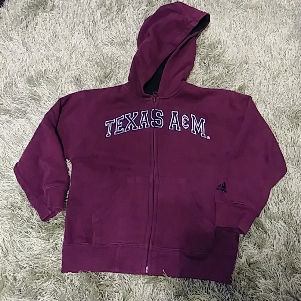 Adidas Texas A&M zip up hoodie